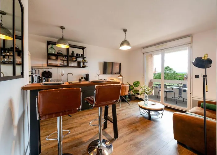 L'atelier St - Gare, Parking Privé - Clim - Piscine Apartment